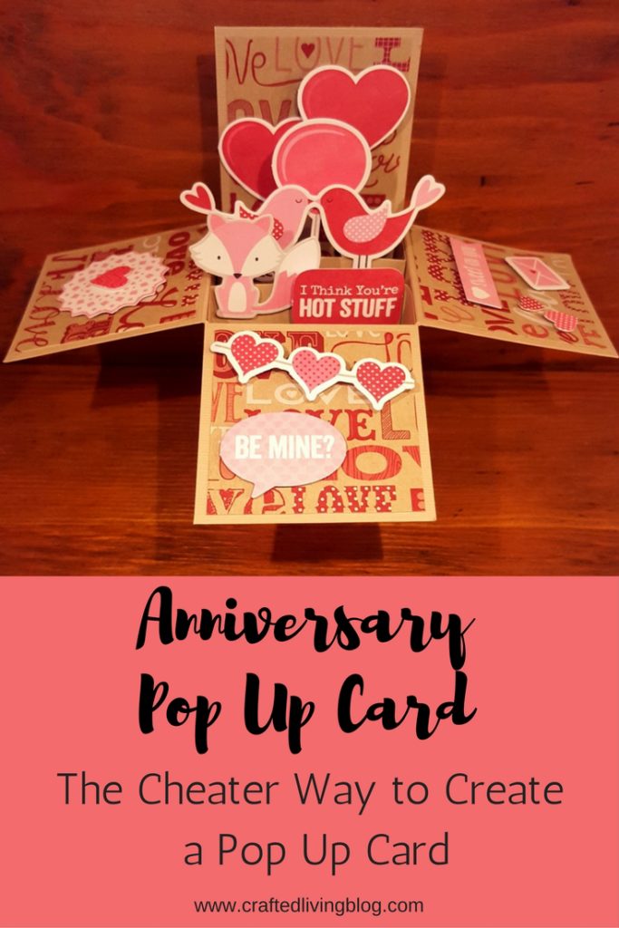 The cheater way to make pop up cards using pre-made components and coordinating scrapbook paper.