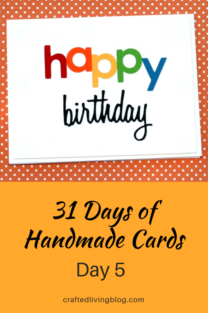 Make this easy DIY birthday card for friends, moms, dads and anyone else you can think of. By following the simple step-by-step tutorial, you'll have a handmade card in under an hour! #craftedliving #birthdaycards #diycrafts #cardmaking