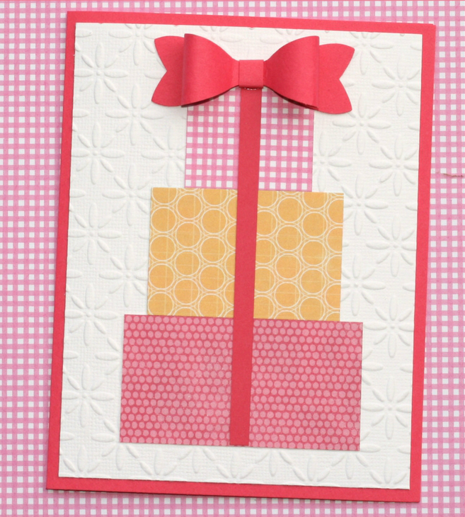 Make this easy DIY birthday card for girlfriends, moms, sisters or anyone else you can think of. By following the simple step-by-step tutorial, you'll have a handmade card in under an hour! #craftedliving #birthdaycards #diycrafts #cardmaking