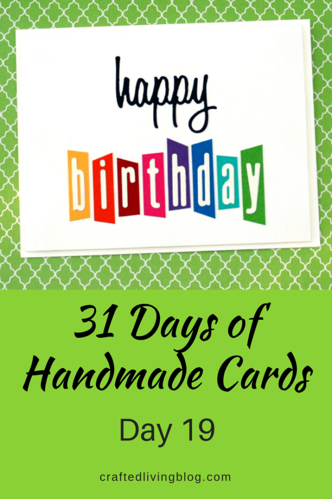 Make this easy DIY birthday card for friends, moms, dads and anyone else you can think of. By following the simple step-by-step tutorial, you'll have a handmade card in under an hour! #craftedliving #birthdaycards #diycrafts #cardmaking