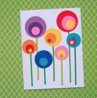 Make this easy DIY card for girlfriends, moms, sisters or anyone else you can think of. By following the simple step-by-step tutorial, you'll have a handmade card in under an hour! #craftedliving #flowers #diycrafts #cardmaking