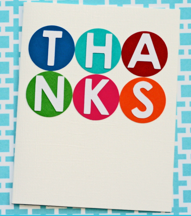 Make this easy DIY thank you card to show your appreciation. By following the simple step-by-step tutorial, you'll have a handmade card in under an hour! #craftedliving #thankyou #diycrafts #cardmaking