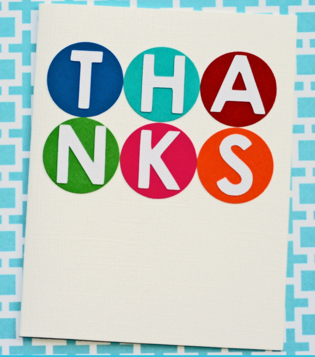 Make this easy DIY thank you card to show your appreciation. By following the simple step-by-step tutorial, you'll have a handmade card in under an hour! #craftedliving #thankyou #diycrafts #cardmaking
