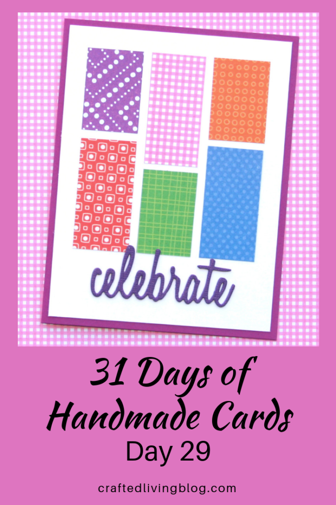 Make this easy DIY birthday card for friends, moms, dads, kids and anyone else you can think of. By following the simple step-by-step tutorial, you'll have a handmade card in under an hour! #craftedliving #birthdaycards #diycrafts #cardmaking