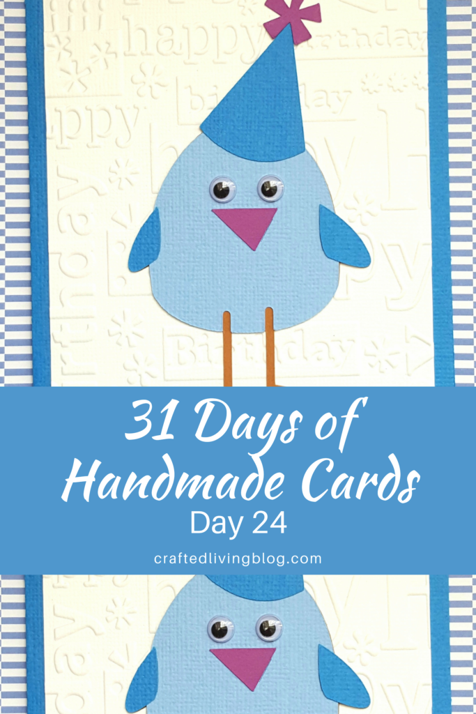 Make this easy DIY birthday card for friends, moms, dads, kids and anyone else you can think of. By following the simple step-by-step tutorial, you'll have a handmade card in under an hour! #craftedliving #birthdaycards #diycrafts #cardmaking