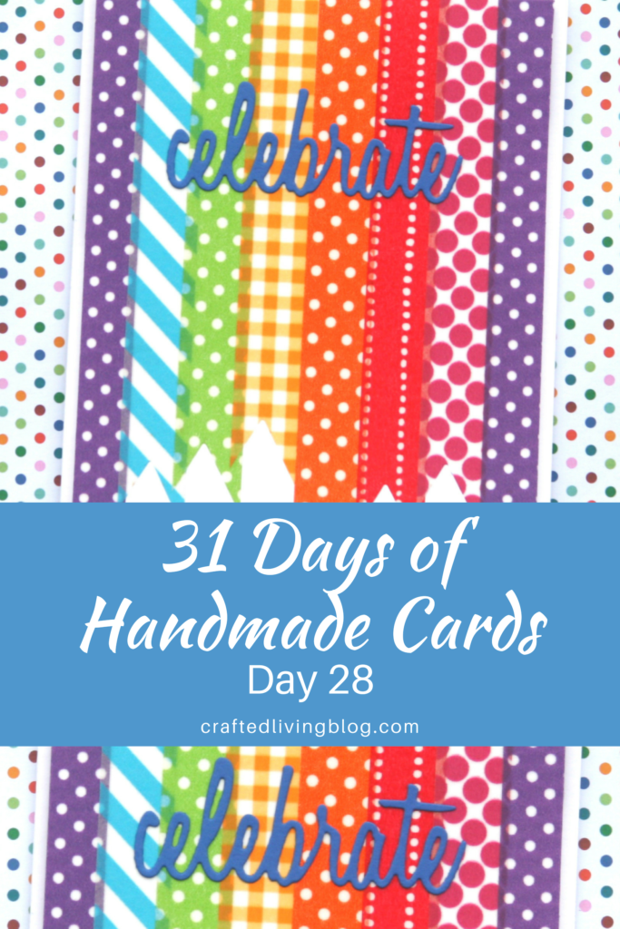 Make this easy DIY birthday card for friends, moms, dads, kids and anyone else you can think of. By following the simple step-by-step tutorial, you'll have a handmade card in under an hour! #craftedliving #birthdaycards #diycrafts #cardmaking
