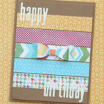 Make this easy DIY birthday card for girlfriends, moms, sisters or anyone else you can think of. By following the simple step-by-step tutorial, you'll have a handmade card in under an hour! #craftedliving #birthdaycards #diycrafts #cardmaking