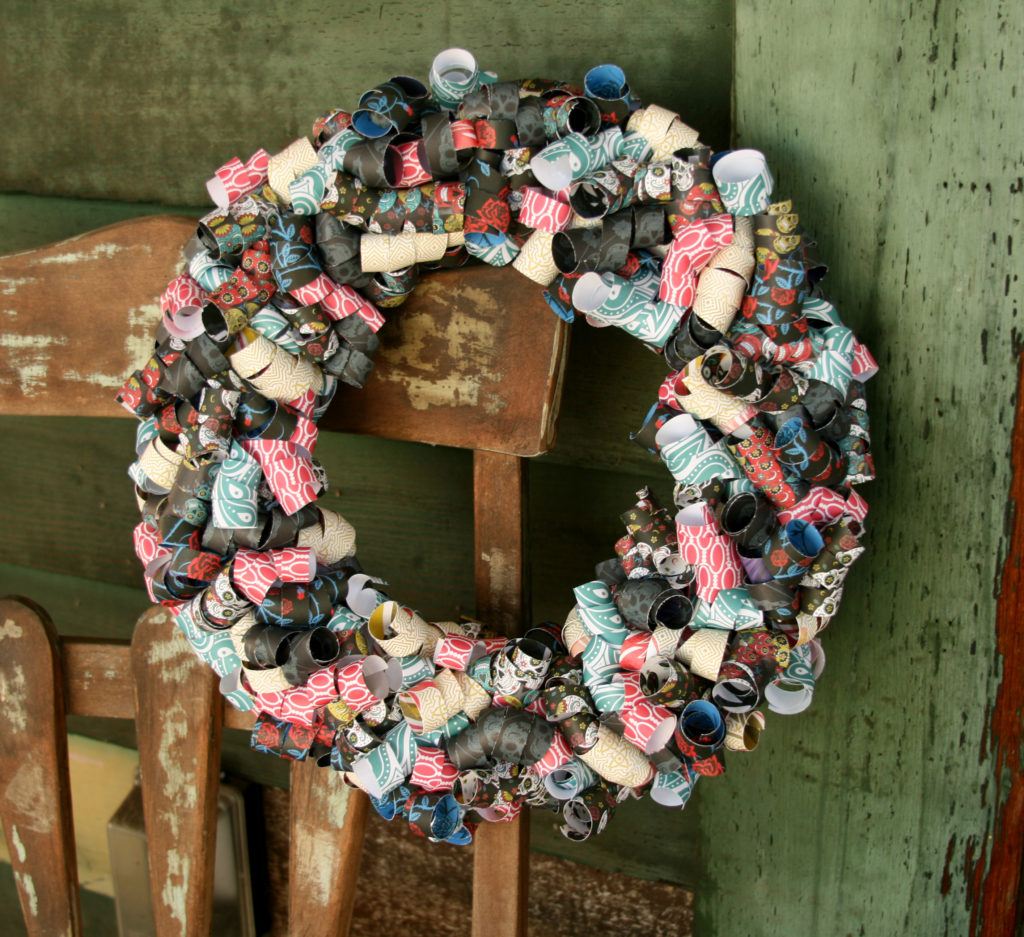 Make this easy DIY wreath to add festive style to your Day of the Dead party. By following the simple step-by-step tutorial, you'll have a beautiful wreath in a few hours! #craftedliving #dayofthedead #diycrafts #wreaths #diademuertos