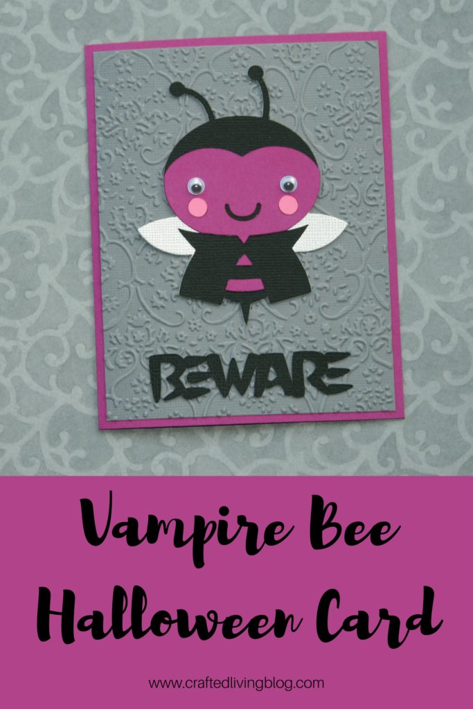 Make this easy DIY Halloween card using your Cricut. Fun to give this spooky handmade card to the Halloween lovers in your life. #craftedliving #halloween #halloweencrafts #greetingcard #diycrafts #diy #cricut #cricutprojects