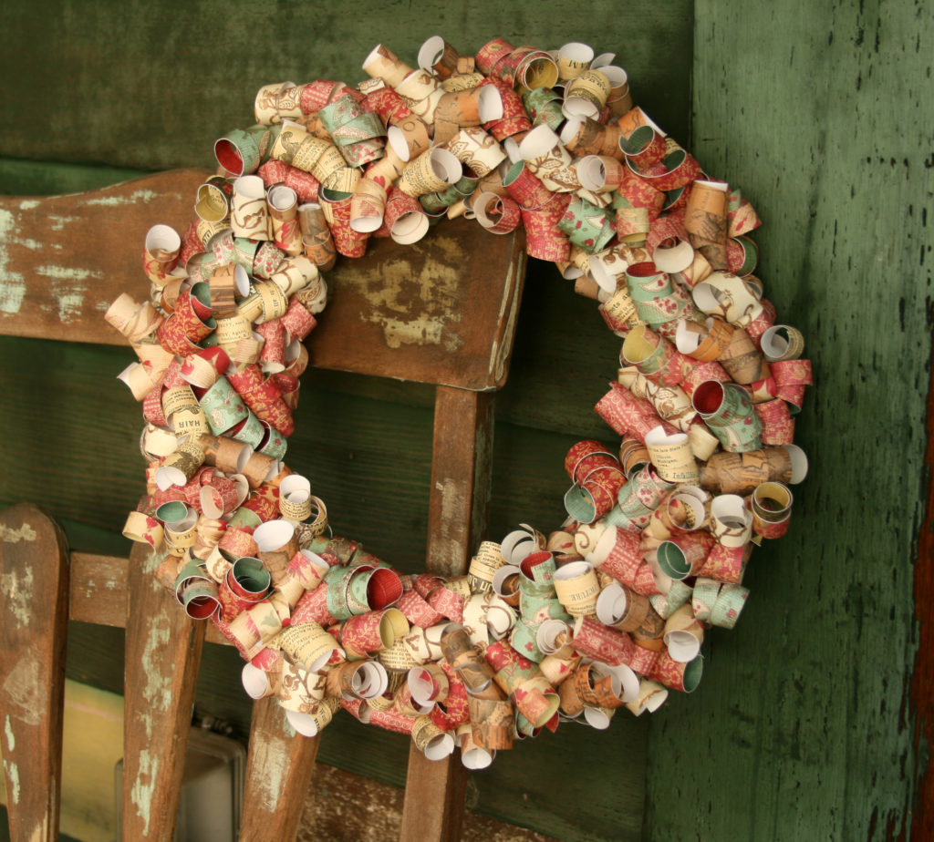 Make this easy DIY wreath to add rustic style to your front door or porch. By following the simple step-by-step tutorial, you'll have a beautiful wreath in a few hours! #craftedliving #diyfall #diyfalldecor #wreaths #wreathtutorial