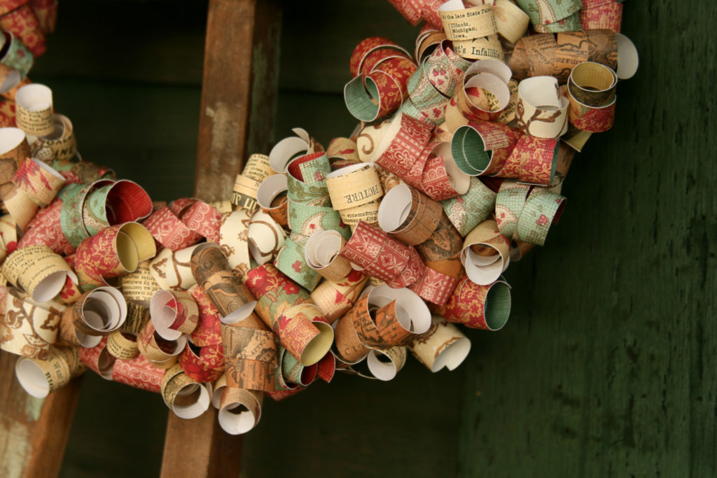 Make this easy DIY wreath to add rustic style to your front door or porch. By following the simple step-by-step tutorial, you'll have a beautiful wreath in a few hours! #craftedliving #diyfall #diyfalldecor #wreaths #wreathtutorial