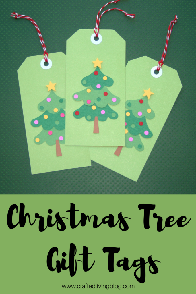 Make these quick and easy diy Christmas Tree Gift Tags using your Cricut. By following the simple step-by-step tutorial, you'll have handmade gift tags to make your Christmas gifts extra special. #craftedliving #christmas #christmasgifts #christmascrafts