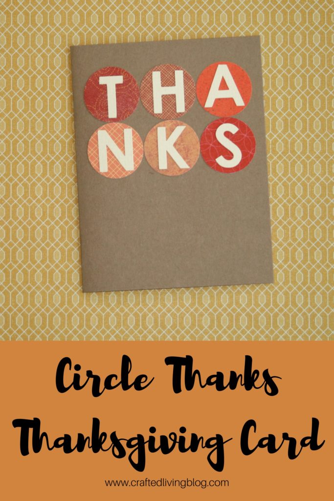 Make this easy DIY thank you card to say thanks. By following the easy step-by-step tutorial, you'll be able to show your gratitude by giving this beautiful handmade card. #craftedliving #thanksgiving #thanksgivingcrafts #diy #diycrafts #greetingcard