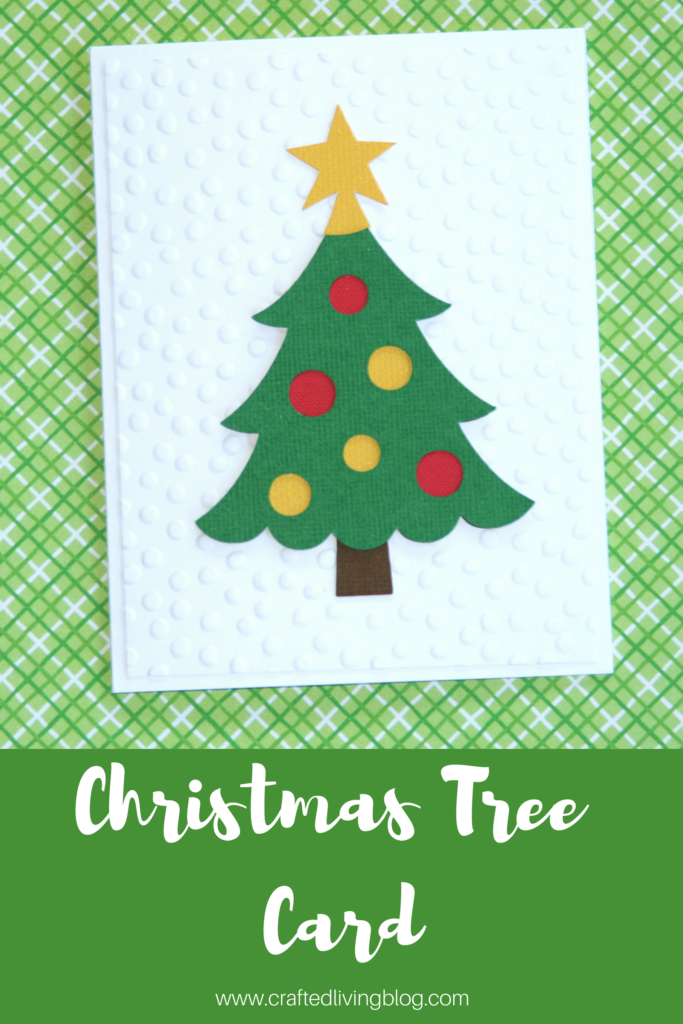 Make this easy DIY Christmas card using your Cricut. By following the simple step-by-step tutorial, you'll have a beautiful handmade card to give at Christmas. #craftedliving #christmascards #christmascrafts #diychristmas #christmas 