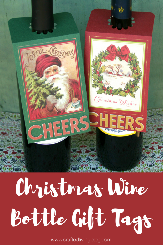 Make these quick and easy diy wine tags. By following the simple step-by-step tutorial, you'll have handmade gift tags to make your holiday wine gifts extra special. #craftedliving #christmas #christmasgifts #christmascrafts