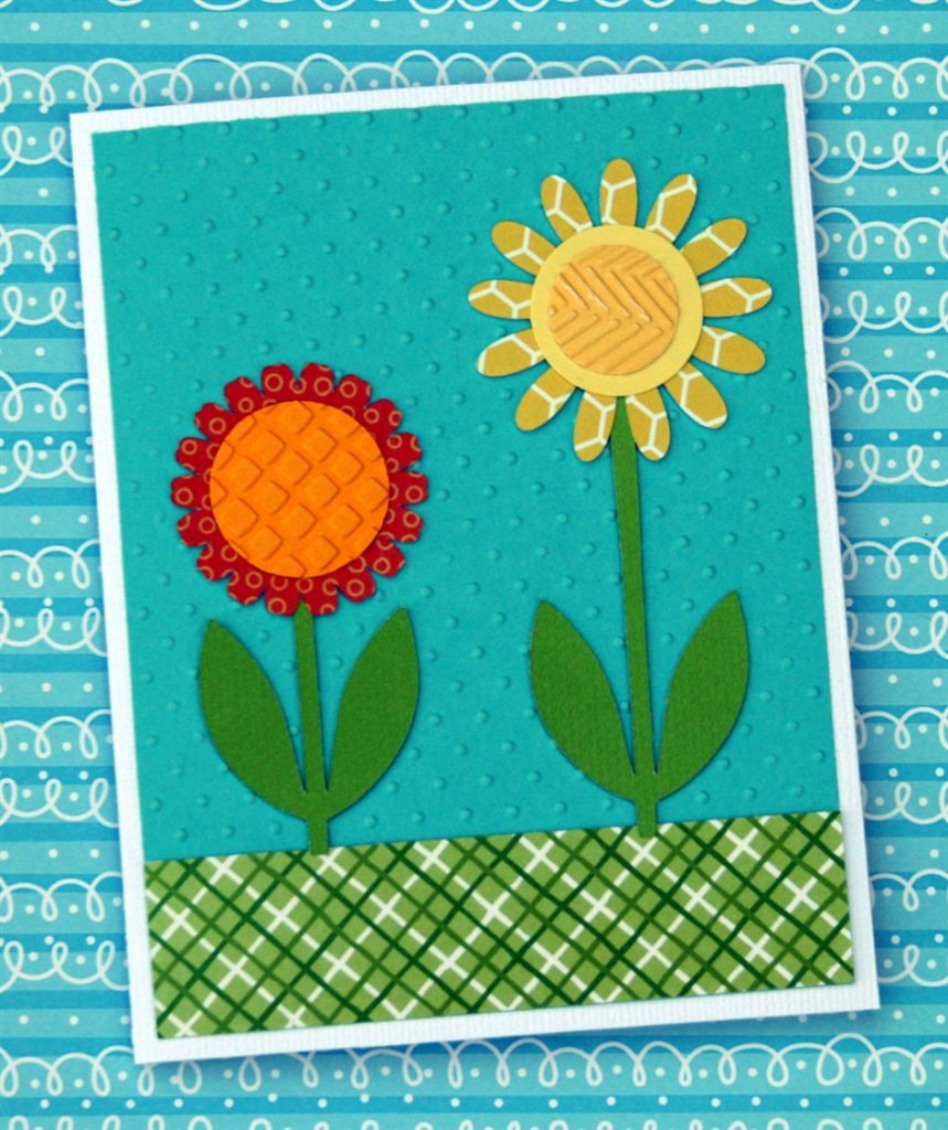Make this easy DIY card to celebrate spring. By following the simple step-by-step tutorial, you'll have a beautiful card in under an hour! #craftedliving #handmadecard #diycrafts #springcraft