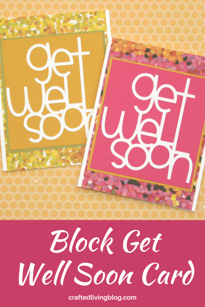 Make this easy DIY get well card to give to those recovering from surgery or need a boost to feel better. By following the simple step-by-step tutorial, you'll have a handmade card in under an hour! #craftedliving #cricut #cricutmade #diycrafts #cardmaking