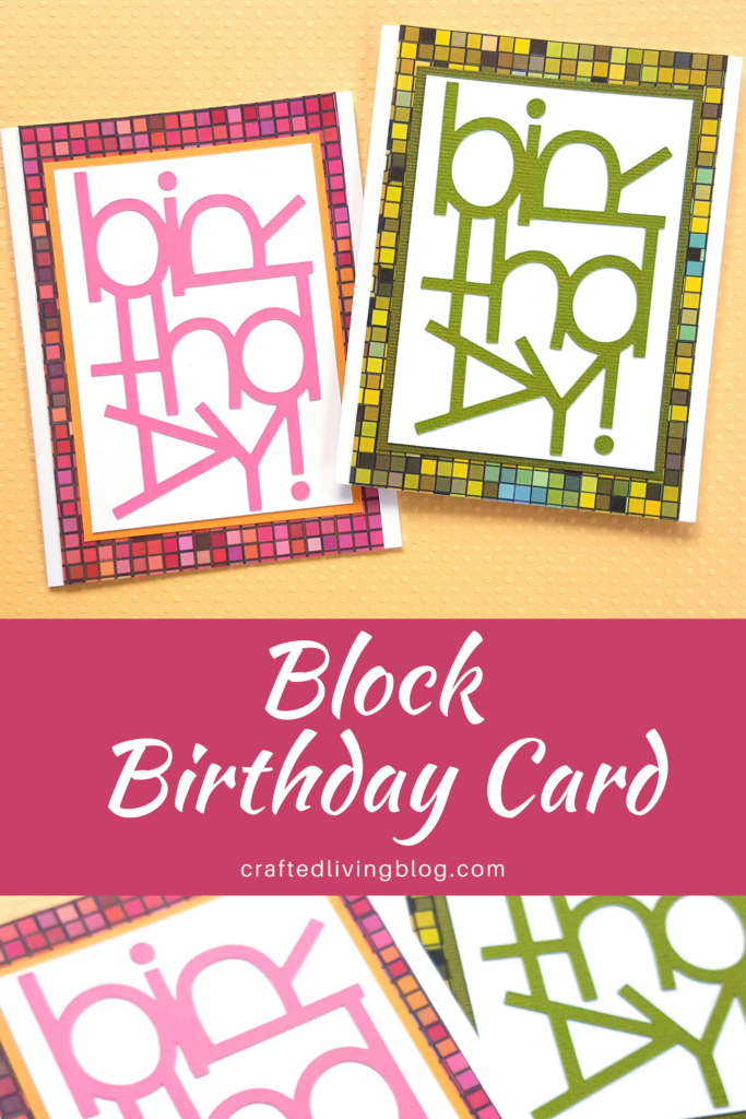 Make this easy DIY birthday card for friends, moms, dads and anyone else you can think of. By following the simple step-by-step tutorial, you'll have a handmade card in under an hour! #craftedliving #birthdaycards #diycrafts #cardmaking