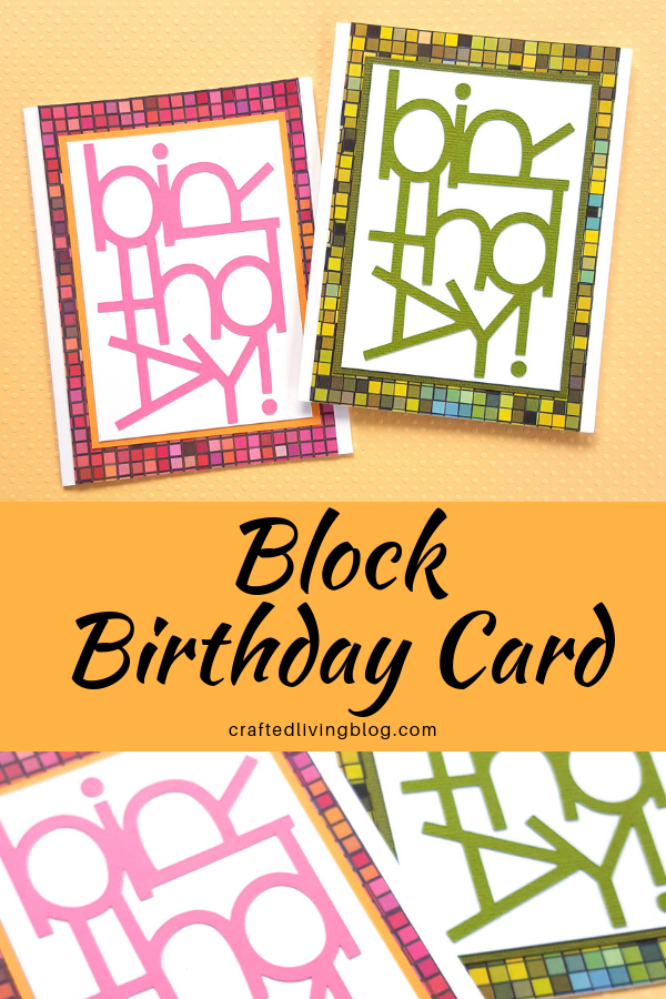 Make this easy DIY birthday card for friends, moms, dads and anyone else you can think of. By following the simple step-by-step tutorial, you'll have a handmade card in under an hour! #craftedliving #birthdaycards #diycrafts #cardmaking