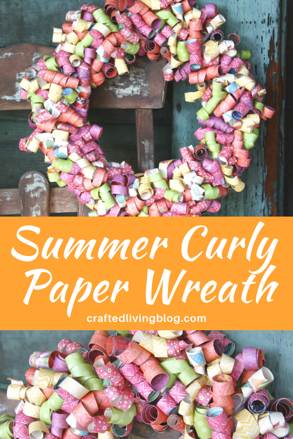 Make this easy DIY wreath to add festive style to your front door or porch. By following the simple step-by-step tutorial, you'll have a beautiful wreath in a few hours! #craftedliving #diycrafts #wreaths #summerdecor
