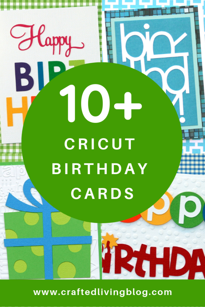 Birthdays happen all year long. Be prepared for the next party by having a batch of handmade birthday cards ready to go. Fire up your Cricut and have fun making these simple card ideas to add to all your birthday gifts. Let's create! #craftedliving #birthdaycards #diycrafts #cardmaking