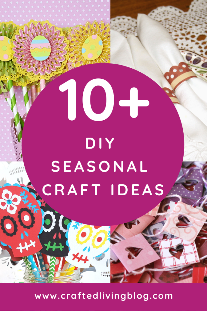 If you are looking for DIY seasonal decor for your home or office, we're sharing lots of fun ideas. Whether you want to decorate for spring, summer or fall, you're in the right place. These simple projects also make great gifts. Happy crafting! #craftedliving #diy #diycrafts