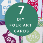 Folk art is always in style and we're sharing some whimsical DIY greeting cards. Whether you love flowers or animals or both, you're in the right place. By following the simple step-by-step tutorials, you'll have beautiful cards in under an hour. #craftedliving #folkart #cardmaking #diycrafts