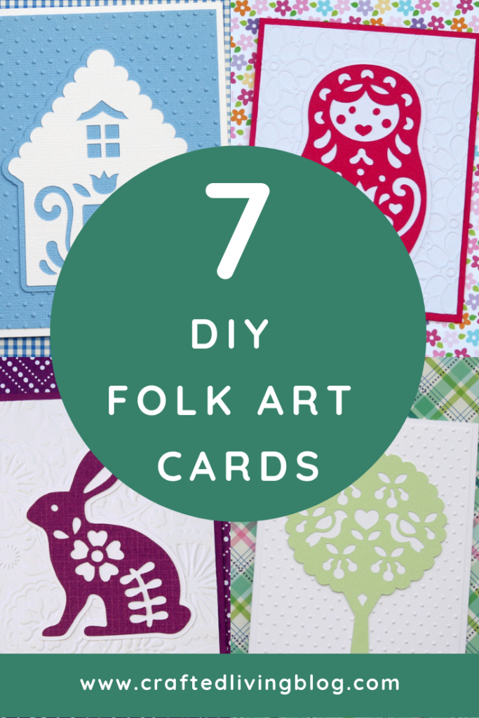 Folk art is always in style and we're sharing some whimsical DIY greeting cards. Whether you love flowers or animals or both, you're in the right place. By following the simple step-by-step tutorials, you'll have beautiful cards in under an hour. #craftedliving #folkart #cardmaking #diycrafts