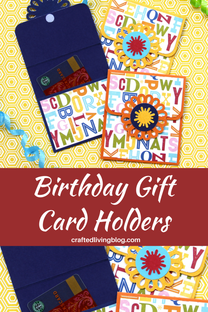 Got gift cards? You need to make these quick and easy DIY Birthday Gift Card Holders. A creative paper gift card idea for kids and adults. #craftedliving #diycrafts #birthday