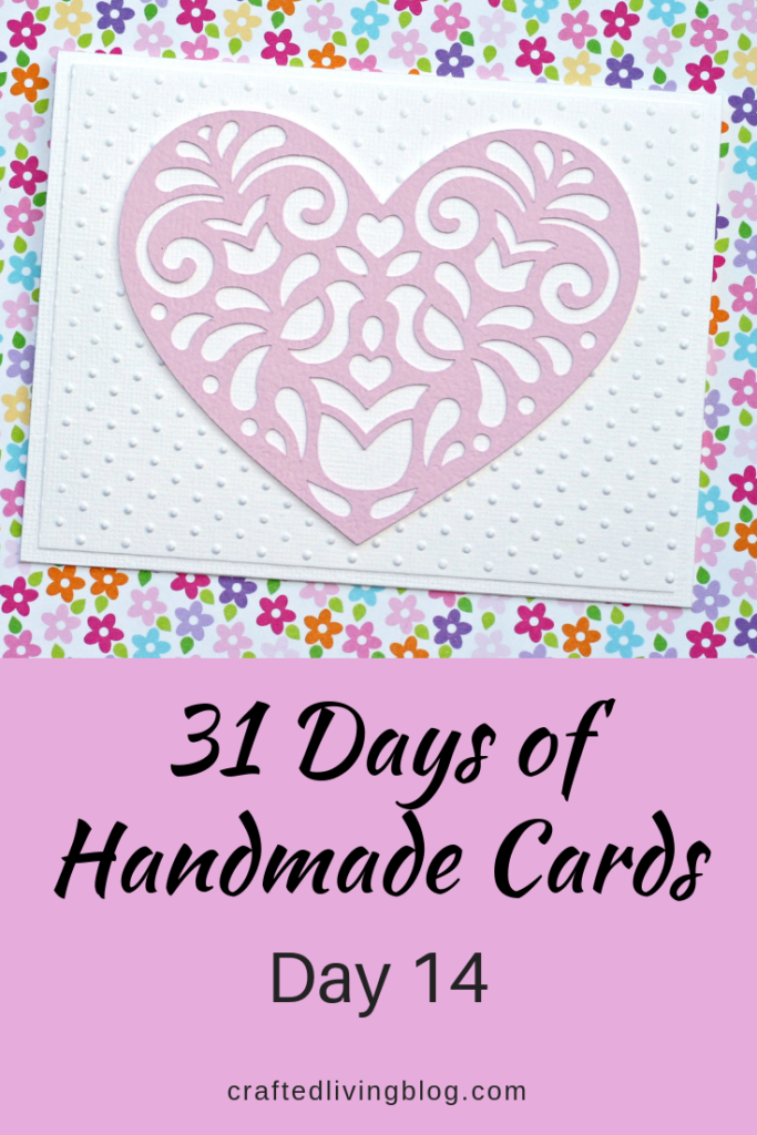 Make this easy DIY card for the one you love to celebrate Valentine's Day or your anniversary. By following the simple step-by-step tutorial, you'll have a beautiful card in under an hour! #craftedliving #handmadecard #diycrafts #valentinesday