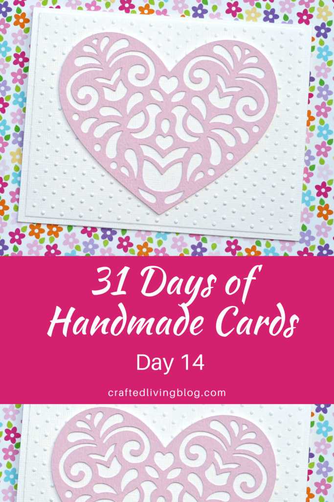 Make this easy DIY card for the one you love to celebrate Valentine's Day or your anniversary. By following the simple step-by-step tutorial, you'll have a beautiful card in under an hour! #craftedliving #handmadecard #diycrafts #valentinesday