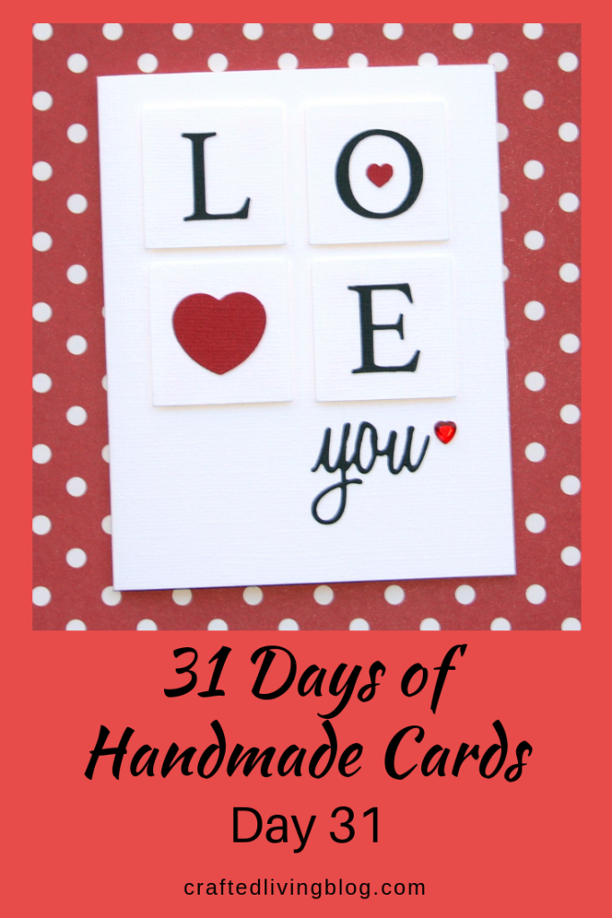 Make this easy DIY card for the one you love to celebrate Valentine's Day or your anniversary. By following the simple step-by-step tutorial, you'll have a beautiful card in under an hour! #craftedliving #handmadecard #diycrafts #valentinesday