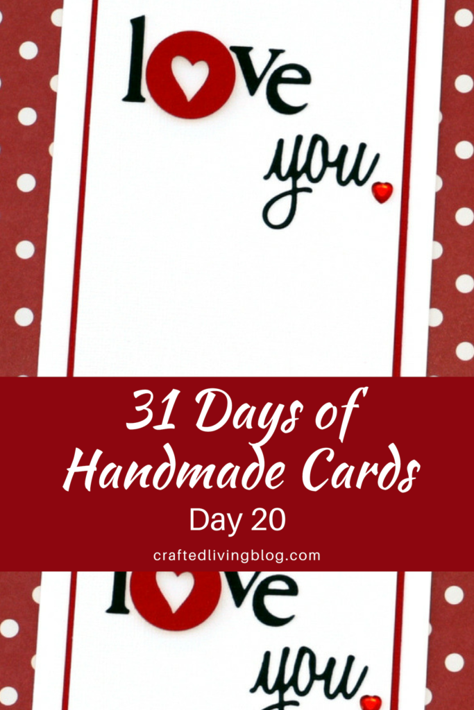 Make this easy DIY card for the one you love to celebrate Valentine's Day or your anniversary. By following the simple step-by-step tutorial, you'll have a beautiful card in under an hour! #craftedliving #handmadecard #diycrafts #valentinesday