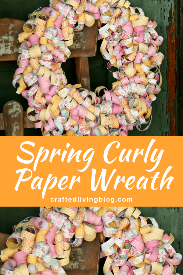 Make this easy DIY wreath to add festive style to your front door or porch. By following the simple step-by-step tutorial, you'll have a beautiful wreath in a few hours! #craftedliving #diycrafts #wreaths #springdecor