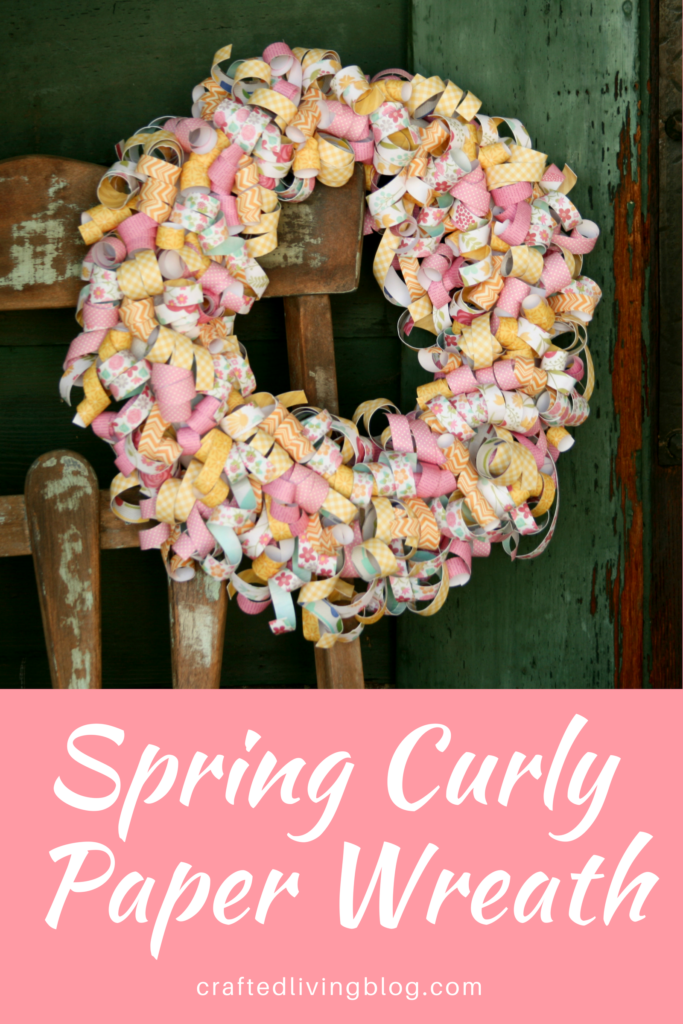 Make this easy DIY wreath to add festive style to your front door or porch. By following the simple step-by-step tutorial, you'll have a beautiful wreath in a few hours! #craftedliving #diycrafts #wreaths #springdecor