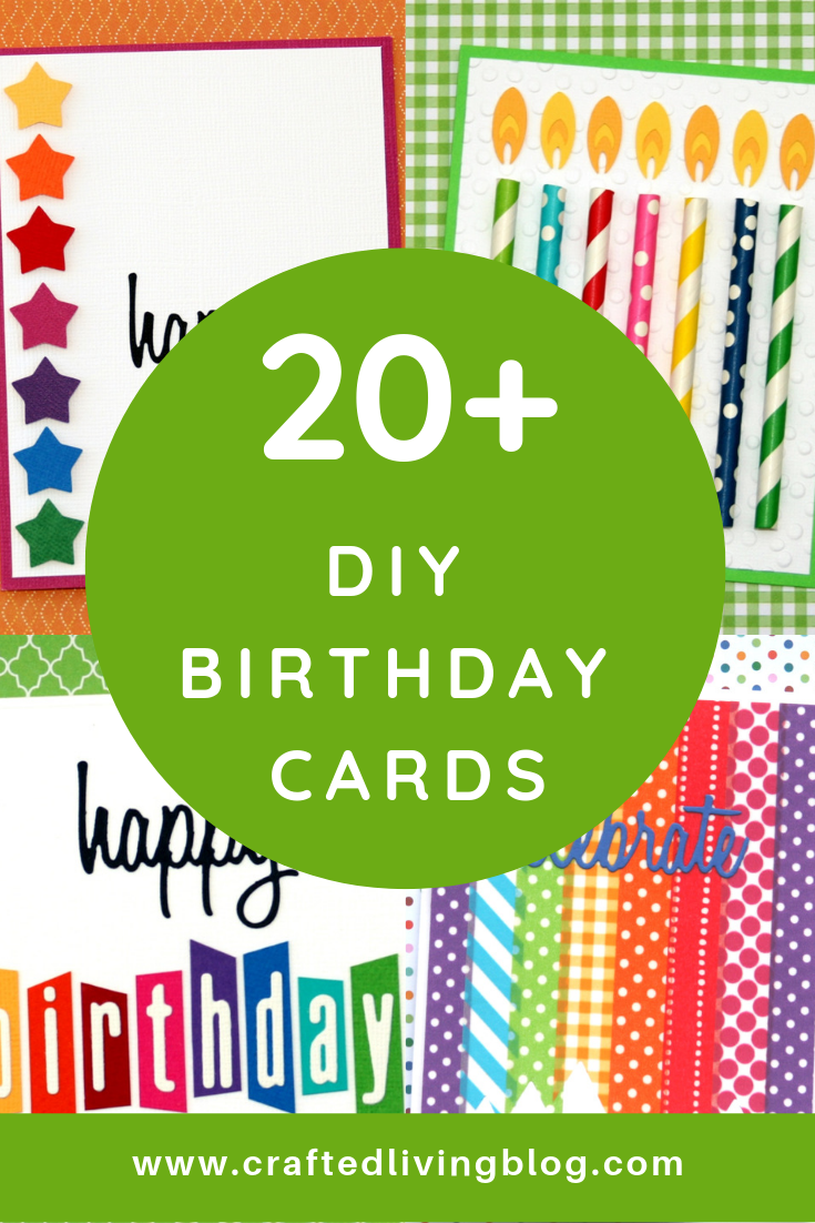 Birthdays happen all year long.  Why not be prepared for the next party by having a batch of handmade birthday cards ready to go.  These easy, fun card ideas are perfect to add to your gifts. Now, let's party! #craftedliving #birthdaycards #diycrafts #cardmaking
