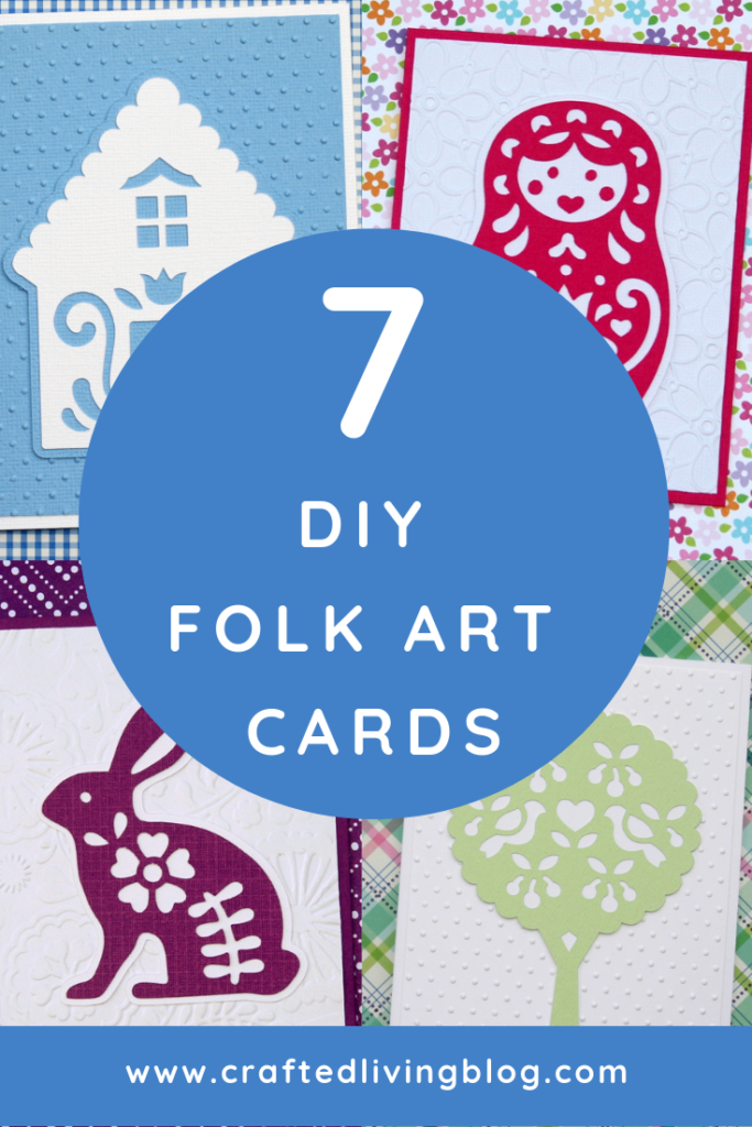Folk art is always in style and we're sharing some whimsical DIY greeting cards. Whether you love flowers or animals or both, you're in the right place. By following the simple step-by-step tutorials, you'll have beautiful cards in under an hour. #craftedliving #folkart #cardmaking #diycrafts