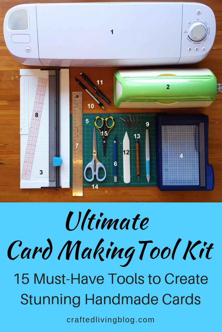 List of the must have craft tools that every crafter should own and use. Any of these items make great gift ideas for crafters and card makers! #craftedliving #crafts #toolkit #crafting #cardmaking